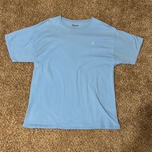 Light blue champion t shirt